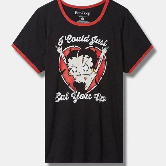 Torrid Betty Boop Halloween T Shirt Size 5x EUC - Picture 1 of 2